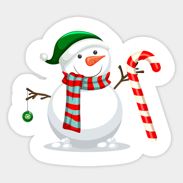 Snowman 1 Sticker by B&K